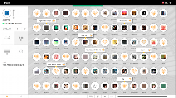 Mixlr crowd page